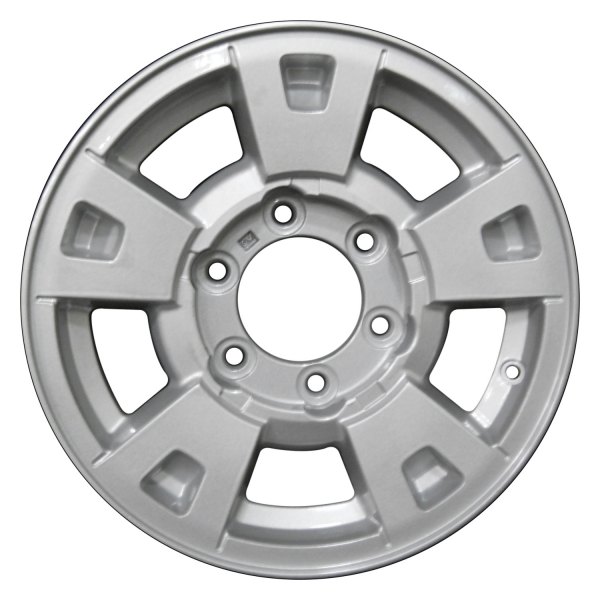 Perfection Wheel® - 15 x 7 Double 5-Spoke Sparkle Silver Full Face Alloy Factory Wheel (Refinished)