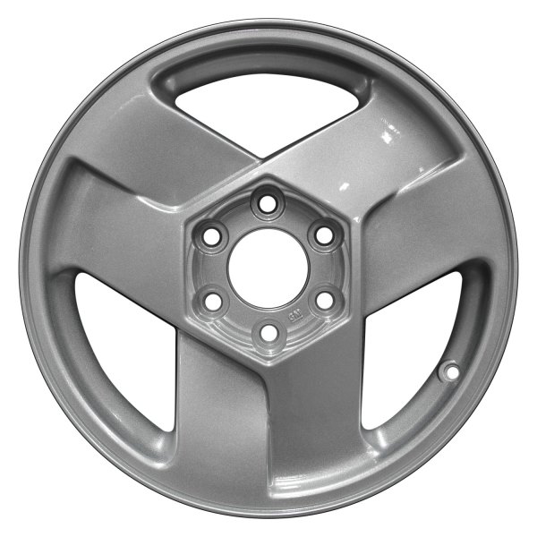 Perfection Wheel® - 17 x 7 3 Double I-Spoke Sparkle Silver Full Face Alloy Factory Wheel (Refinished)