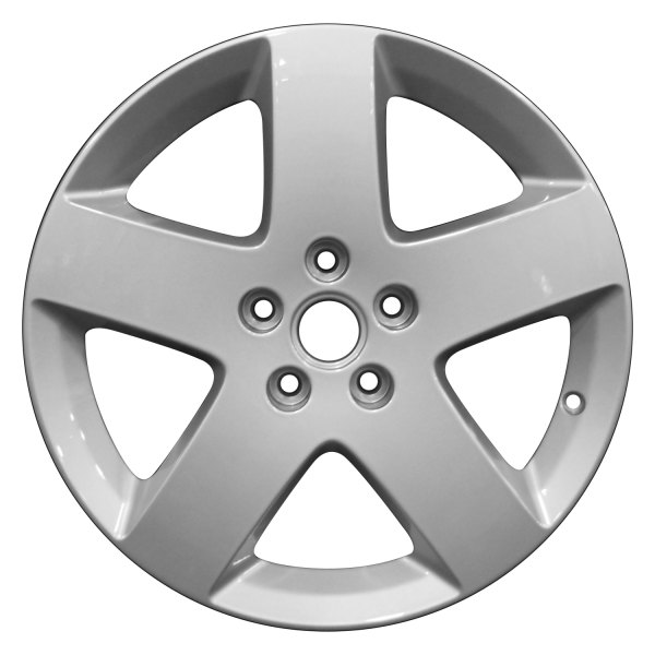 Perfection Wheel® - 17 x 6.5 5-Spoke Bright Fine Silver Full Face Alloy Factory Wheel (Refinished)