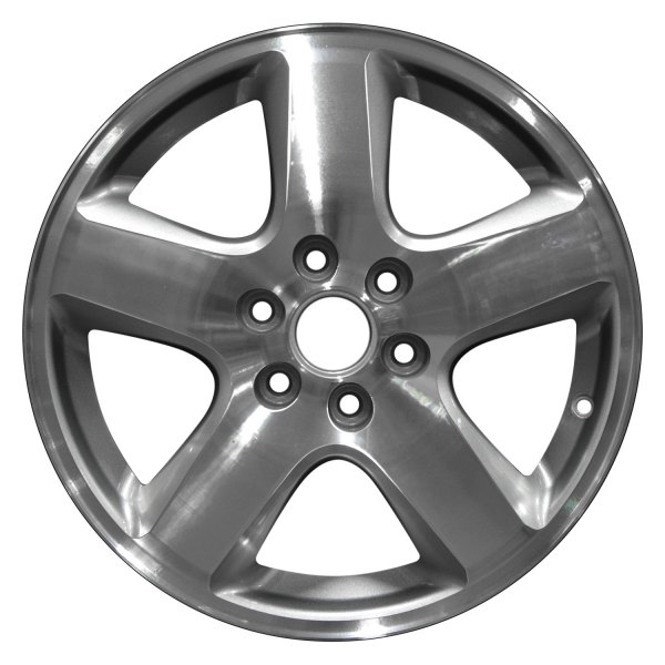 Perfection Wheel® - 17 x 6.5 5-Spoke Sparkle Silver Machined Alloy Factory Wheel (Refinished)