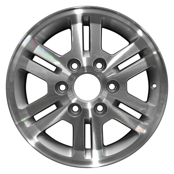Perfection Wheel® - 16 x 6.5 6 V-Spoke Bright Sparkle Silver Machined Alloy Factory Wheel (Refinished)