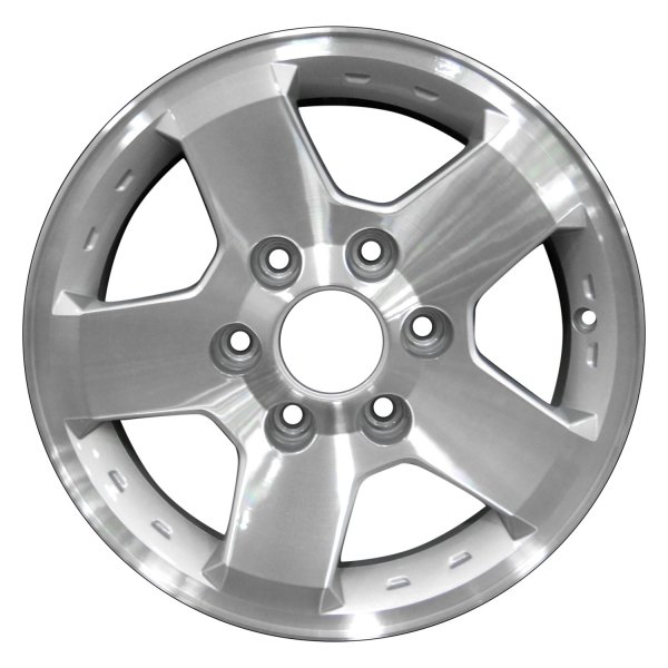 Perfection Wheel® - 16 x 6.5 5-Spoke Bright Sparkle Silver Machined Alloy Factory Wheel (Refinished)