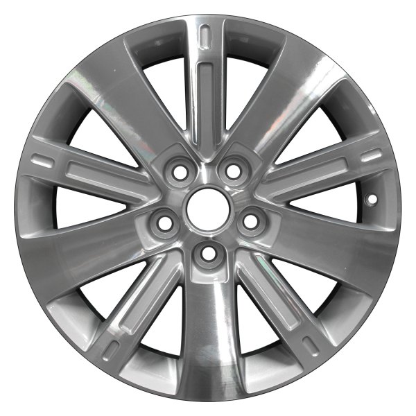Perfection Wheel® - 18 x 7 10 Alternating-Spoke Bright Medium Silver Machined Alloy Factory Wheel (Refinished)
