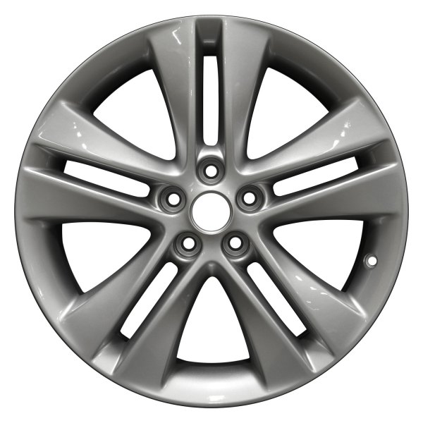 Perfection Wheel® - 18 x 7.5 Double 5-Spoke Fine Bright Silver Full Face Alloy Factory Wheel (Refinished)