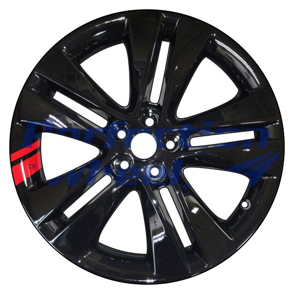 Perfection Wheel® - 18 x 7.5 Double 5-Spoke Black with Red In One Pocket Full Face Alloy Factory Wheel (Refinished)