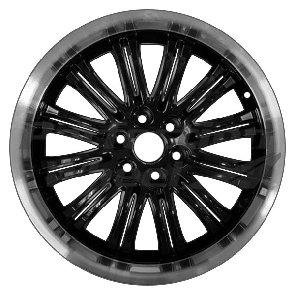 Perfection Wheel® - 22 x 9 24 I-Spoke Gloss Black Flange Cut PIB Alloy Factory Wheel (Refinished)