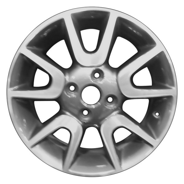 Perfection Wheel® - 15 x 6 5 V-Spoke Dark Granite Metallic Machined Alloy Factory Wheel (Refinished)