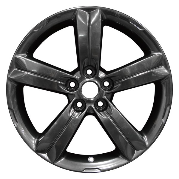 Perfection Wheel® - 17 x 6.5 5-Spoke Hyper Dark Smoked Silver Full Face Alloy Factory Wheel (Refinished)