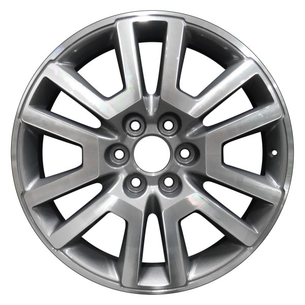 Perfection Wheel® - 20 x 7.5 6 V-Spoke Dark Gray Sparkle Machined Bright Alloy Factory Wheel (Refinished)