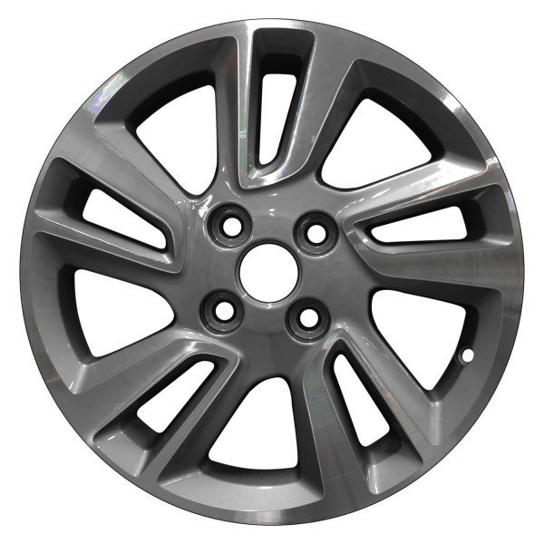 Perfection Wheel® - 15 x 6 5 Double Spiral-Spoke Dark Sparkle Charcoal Machined Alloy Factory Wheel (Refinished)