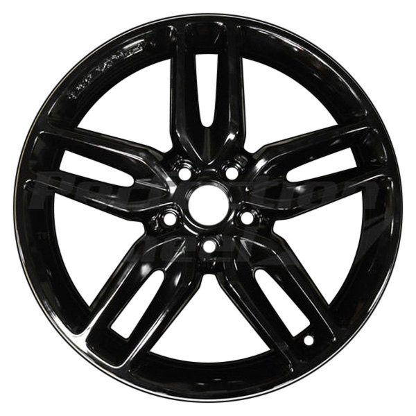 Perfection Wheel® - 19 x 8.5 Double 5-Spoke Gloss Black Full Face PIB Alloy Factory Wheel (Refinished)