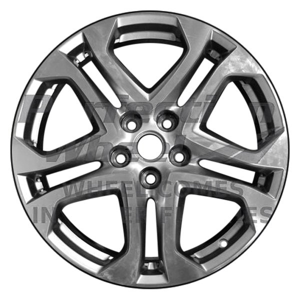 Perfection Wheel® - 19 x 8.5 Double 5-Spoke Hyper Medium Silver Machined Bright Alloy Factory Wheel (Refinished)