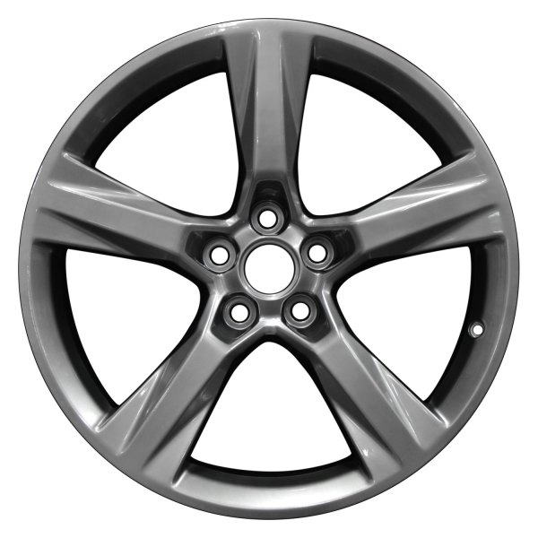 Perfection Wheel® - 20 x 8.5 5-Spoke Hyper Bright Smoked Silver Full Face Bright Alloy Factory Wheel (Refinished)