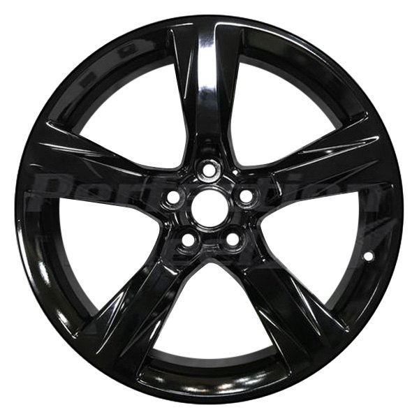 Perfection Wheel® - 20 x 8.5 5-Spoke Black Full Face PIB Alloy Factory Wheel (Refinished)