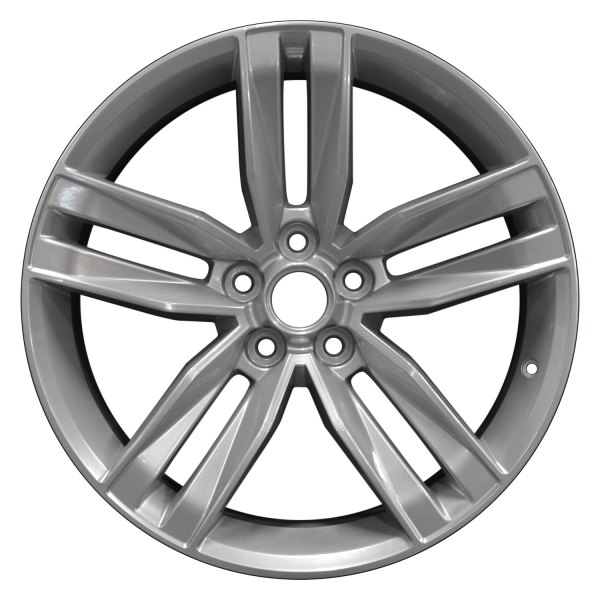 Perfection Wheel® - 20 x 8.5 Double 5-Spoke Hyper Bright Mirror Silver Full Face Alloy Factory Wheel (Refinished)