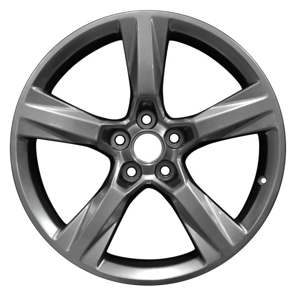 Perfection Wheel® - 20 x 9.5 5-Spoke Hyper Bright Smoked Silver Full Face Bright Alloy Factory Wheel (Refinished)