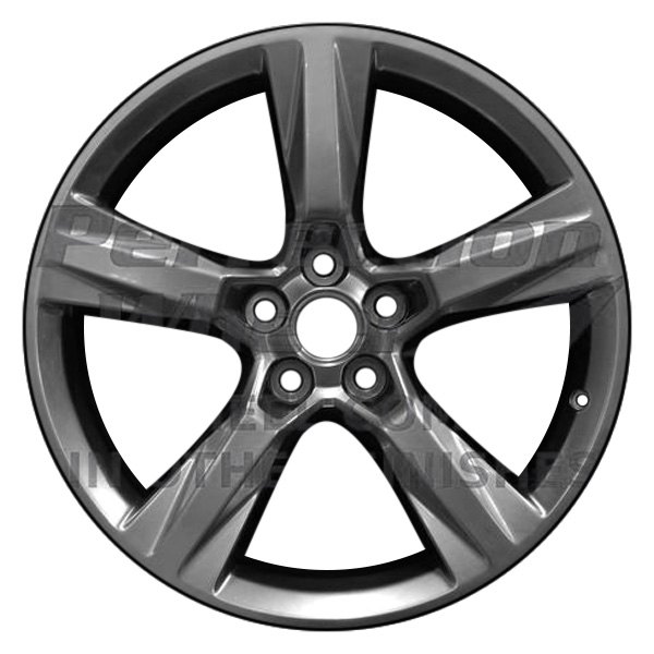 Perfection Wheel® - 20 x 9.5 5-Spoke Flat Matte Black Full Face PIB Alloy Factory Wheel (Refinished)
