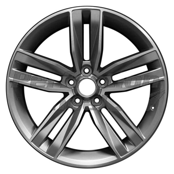 Perfection Wheel® - 20 x 9.5 5-Spoke Blueish Silver Machined Matte Clear Alloy Factory Wheel (Refinished)