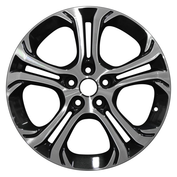 Perfection Wheel® - 17 x 6.5 Double 5-Spoke Tuxedo Black Machined Alloy Factory Wheel (Refinished)