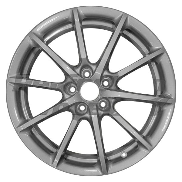 Perfection Wheel® - 17 x 7.5 10 I-Spoke Mountain Gray Magno Full Face Alloy Factory Wheel (Refinished)