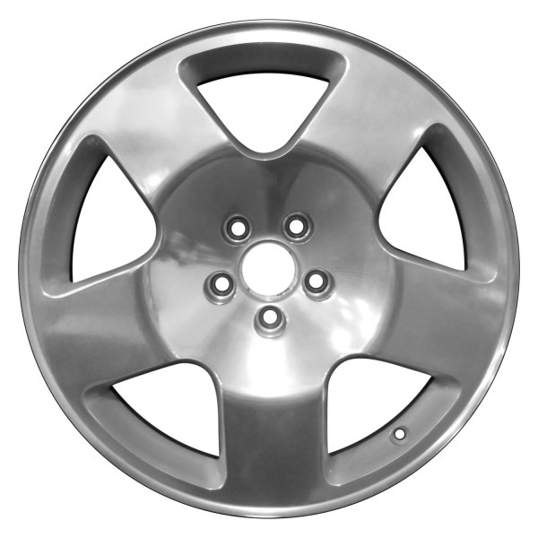 Perfection Wheel® - 17 x 7.5 5-Spoke Fine Metallic Silver Polish Alloy Factory Wheel (Refinished)