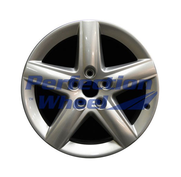 Perfection Wheel® - 17 x 7.5 5-Spoke Bright Metallic Silver Full Face Alloy Factory Wheel (Refinished)