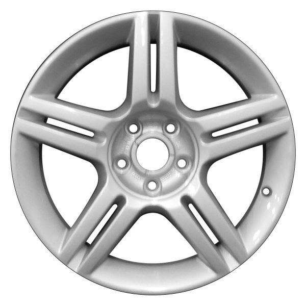 Perfection Wheel® - 17 x 7.5 Double 5-Spoke Bright Fine Metallic Silver Full Face Alloy Factory Wheel (Refinished)
