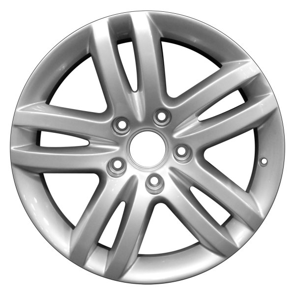 Perfection Wheel® - 18 x 8.5 Double 5-Spoke Fine Bright Silver Full Face Alloy Factory Wheel (Refinished)