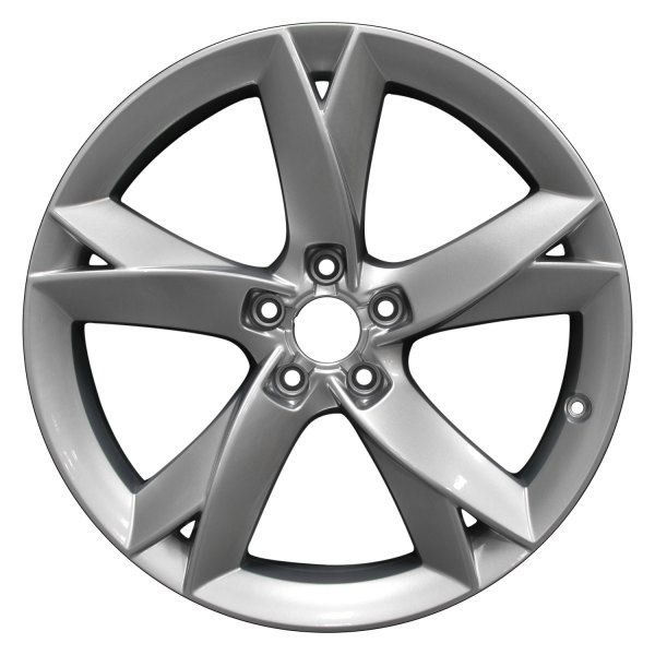 Perfection Wheel® - 19 x 8.5 Double 5-Spoke Hyper Bright Silver Full Face Alloy Factory Wheel (Refinished)