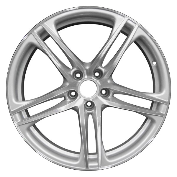 Perfection Wheel® - 19 x 11 Double 5-Spoke Bright Sparkle Silver Machined Bright Alloy Factory Wheel (Refinished)