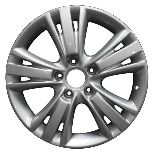 Perfection Wheel® - 19 x 8.5 Triple 5-Spoke Bright Fine Silver Full Face Alloy Factory Wheel (Refinished)