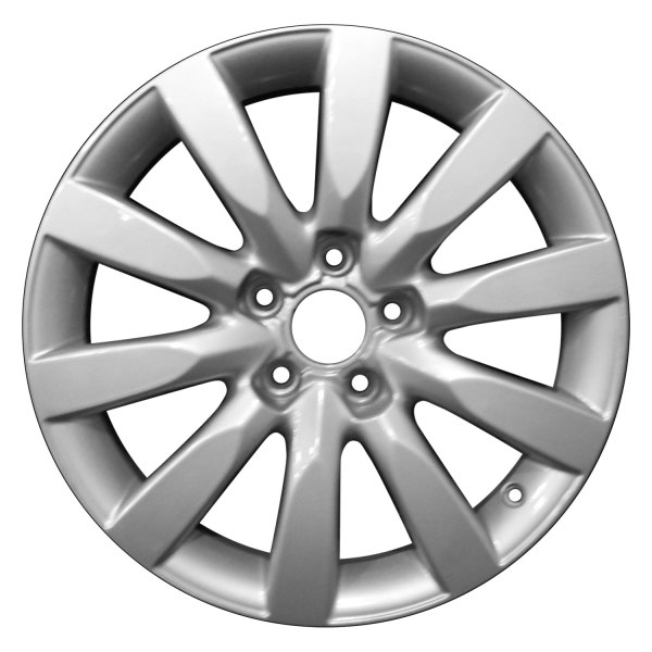 Perfection Wheel® - 17 x 8 10 I-Spoke Bright Fine Metallic Silver Full Face Alloy Factory Wheel (Refinished)
