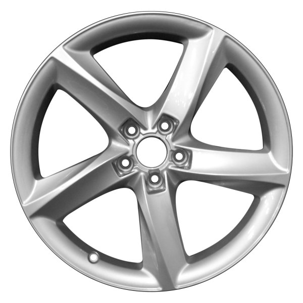 Perfection Wheel® - 19 x 8.5 5 Turbine-Spoke Bright Fine Metallic Silver Full Face Alloy Factory Wheel (Refinished)