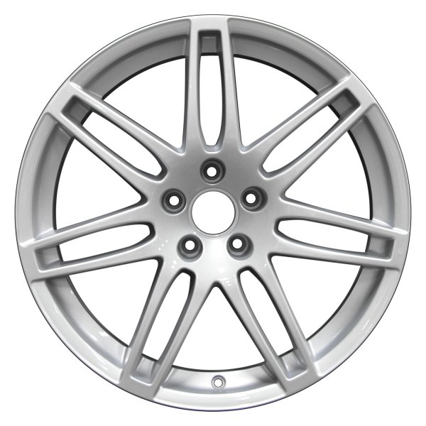 Perfection Wheel® - 19 x 8.5 Double I-Spoke Fine Bright Silver Full Face Alloy Factory Wheel (Refinished)