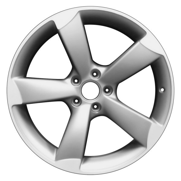 Perfection Wheel® - 19 x 8.5 5 Turbine-Spoke Medium Metallic Charcoal Flange Cut Matte Clear Alloy Factory Wheel (Refinished)
