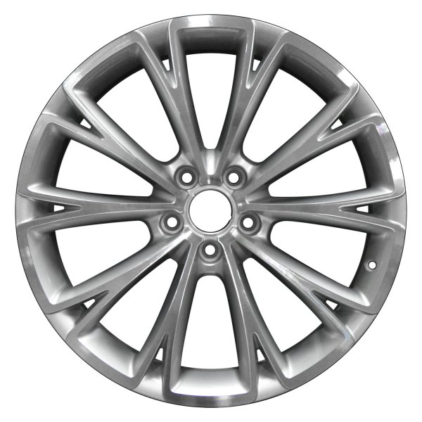 Perfection Wheel® - 19 x 9 10 Double I-Spoke Bright Fine Metallic Silver Machine OD Alloy Factory Wheel (Refinished)