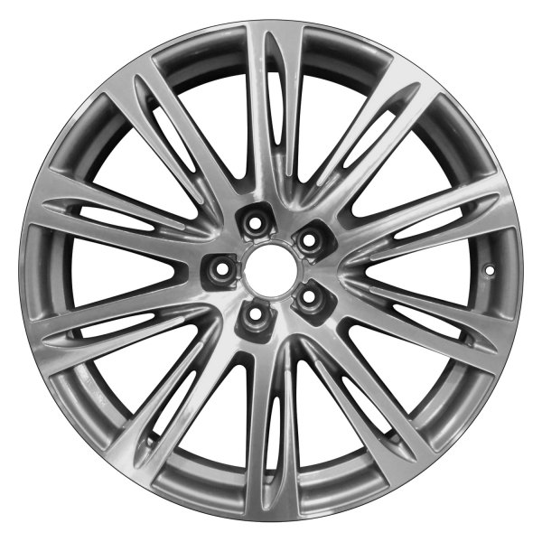 Perfection Wheel® - 20 x 9 10 Double I-Spoke Light Charcoal Machined Bright Alloy Factory Wheel (Refinished)