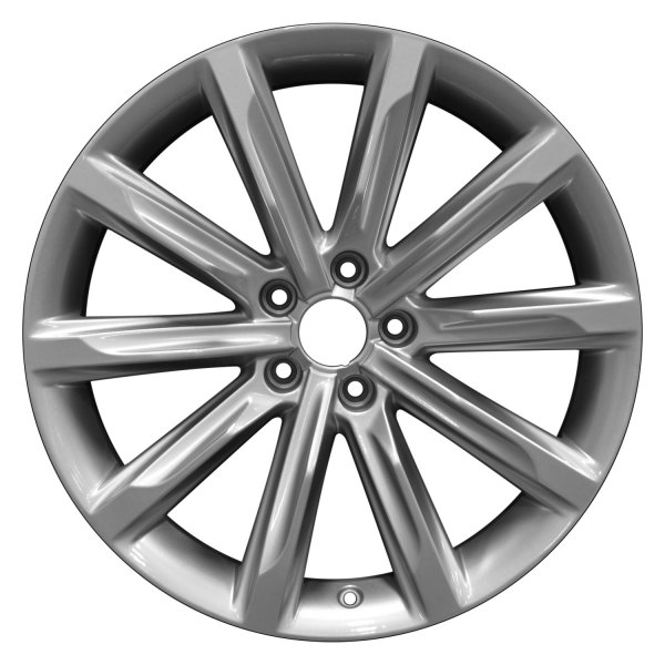 Perfection Wheel® - 19 x 8.5 10 I-Spoke Fine Bright Silver Full Face Alloy Factory Wheel (Refinished)