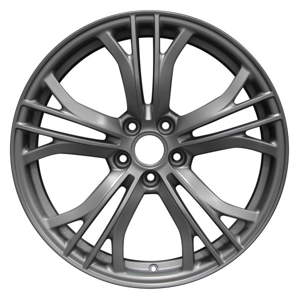 Perfection Wheel® - 19 x 8.5 Multi 5-Spoke Light Metallic Charcoal Full Face Matte Clear Alloy Factory Wheel (Refinished)