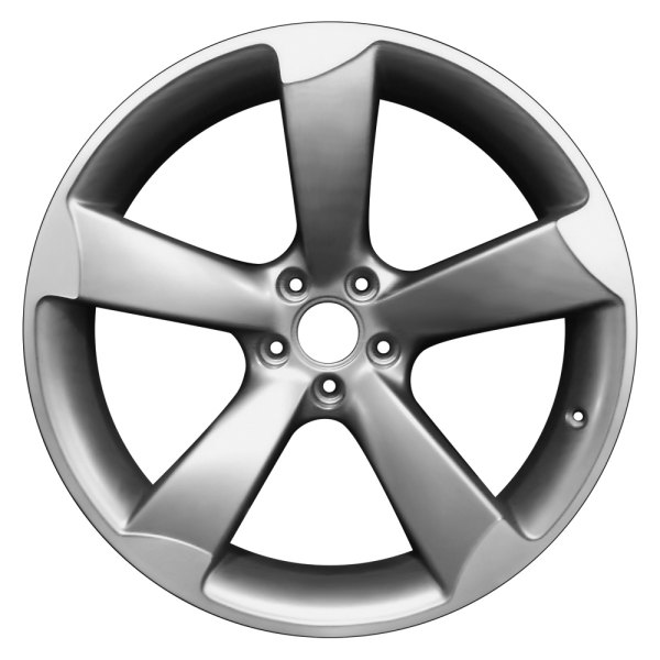 Perfection Wheel® - 20 x 9 5 Turbine-Spoke Medium Metallic Charcoal Flange Cut Matte Clear Alloy Factory Wheel (Refinished)