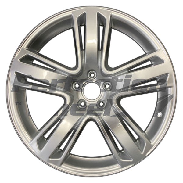 Perfection Wheel® - 19 x 8 Triple 5-Spoke Hyper Sparkle Silver Gray Base Full Face Alloy Factory Wheel (Refinished)