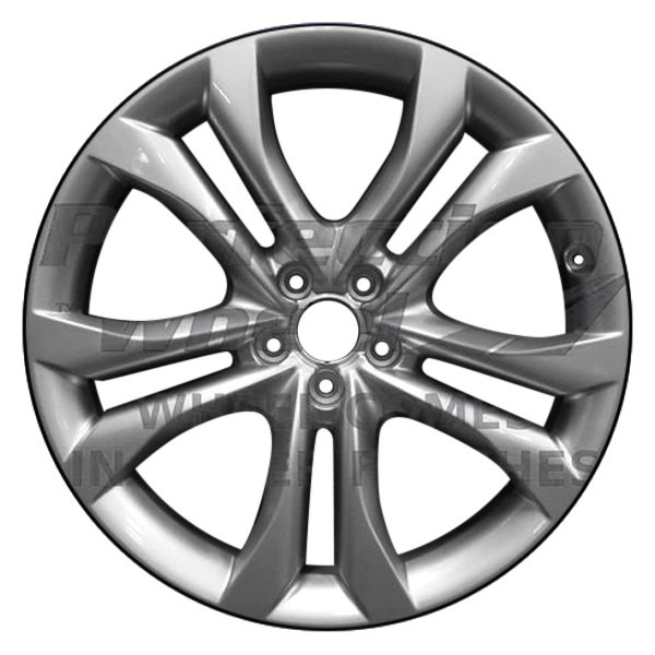 Perfection Wheel® - 20 x 8 Double 5-Spoke Bright Fine Metallic Silver Full Face Alloy Factory Wheel (Refinished)