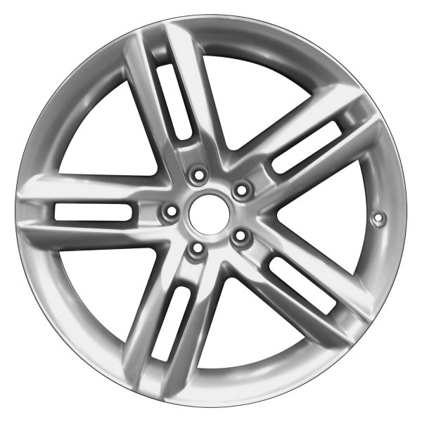 Perfection Wheel® - 19 x 9 Double 5-Spoke Hyper Bright Mirror Silver Full Face Alloy Factory Wheel (Refinished)