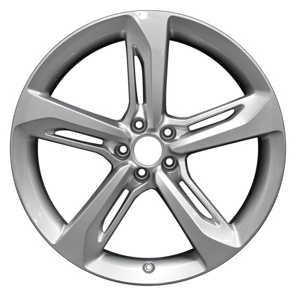Perfection Wheel® - 21 x 9 Double 5-Spoke Hyper Bright Silver Full Face Alloy Factory Wheel (Refinished)