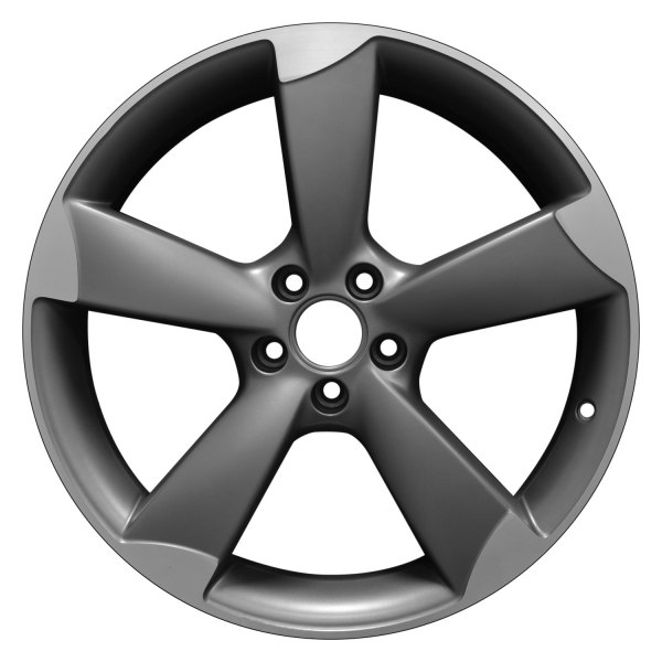 Perfection Wheel® - 20 x 8.5 5-Spoke Medium Metallic Charcoal Machine Matte Clear Alloy Factory Wheel (Refinished)