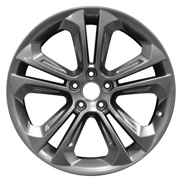 Perfection Wheel® - 19 x 8.5 5 V-Spoke Medium Silver Hyper Full Face Alloy Factory Wheel (Refinished)