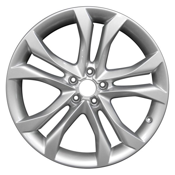 Perfection Wheel® - 20 x 9 Double 5-Spoke Fine Bright Silver Full Face Alloy Factory Wheel (Refinished)