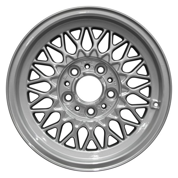 Perfection Wheel® - 15 x 7 34 Spider-Spoke Fine Metallic Silver Full Face Alloy Factory Wheel (Refinished)