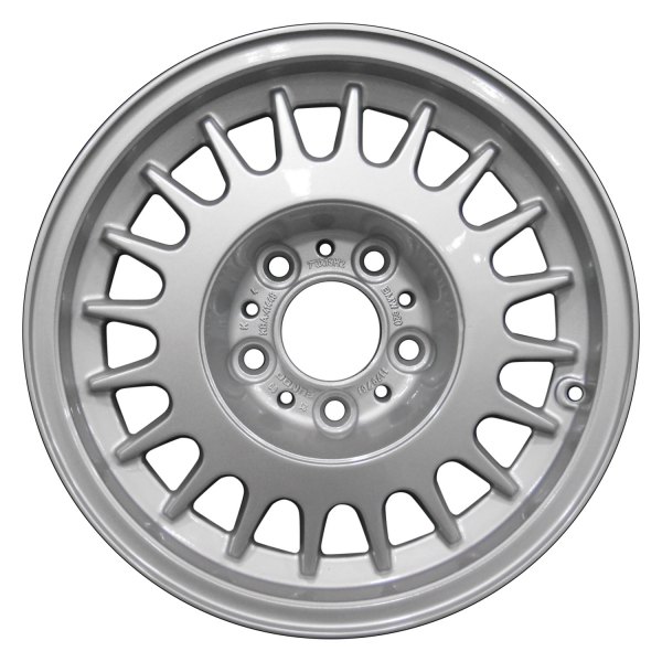 Perfection Wheel® - 15 x 7 20-Slot Bright Fine Silver Full Face Alloy Factory Wheel (Refinished)