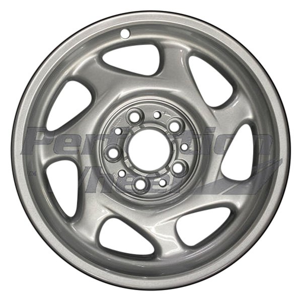 Perfection Wheel® - 16 x 7.5 7-Slot Fine Metallic Silver Full Face Alloy Factory Wheel (Refinished)